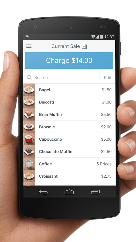 Android-Anwendung Square Point of Sale: Payment Screenshot