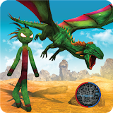 Dragon Stickman Transform Shooting Games icon