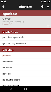 Spanish Verbs & Conjugation – VerbForms Patched APK 3