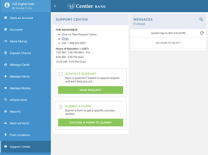 Centier Bank Mobile App Screenshot
