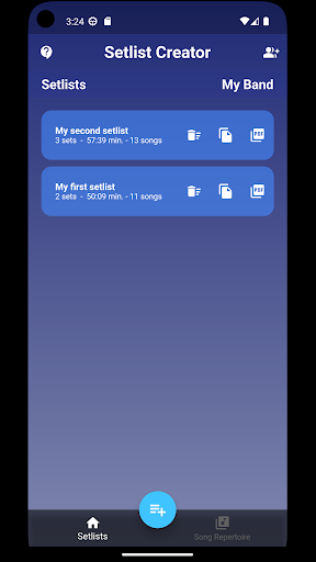 Setlist Creator Screen 3