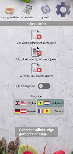 Eriks CalCounter Screen 3