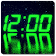 LED clock widget icon