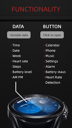 Blue Starry Sky For Wear OS Screen 2