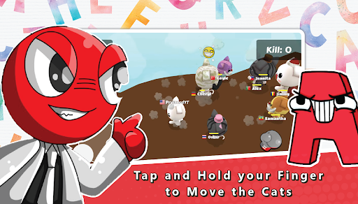 Android application Cats Rush.io: Escape Blue Guys screenshort