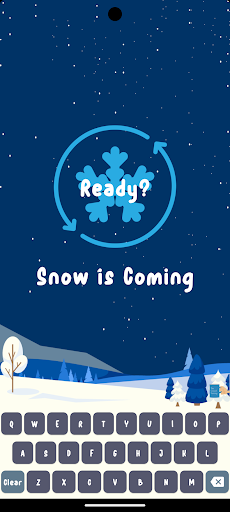 SnowFall Word Game Screen 3