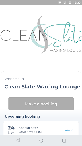 Android application Clean Slate Waxing Lounge screenshort