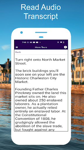 Screenshot of Charleston GPS Audio Guide