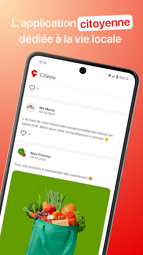Android application Citinov, au cœur de ma commune screenshort