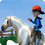 Horse Simulator 2017 - Kids game of Horse Racing icon