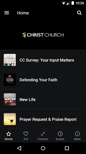 Android application Christ Church USA screenshort