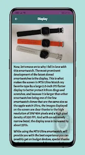 MT8 ultra smartwatch Guide