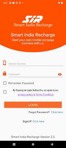 Smart India Recharge Today Screen 2