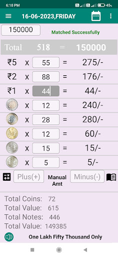 Indian Currency Counter