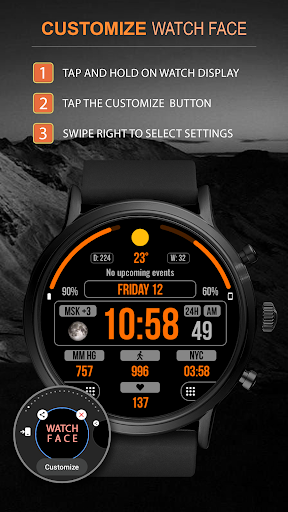 WFP 202 Digital watch face screenshot 33