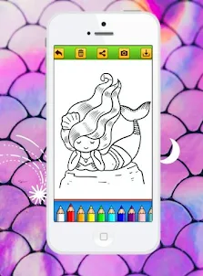 Pixeame Mermaid Coloring Games