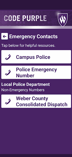 WSU Code Purple Screen 2