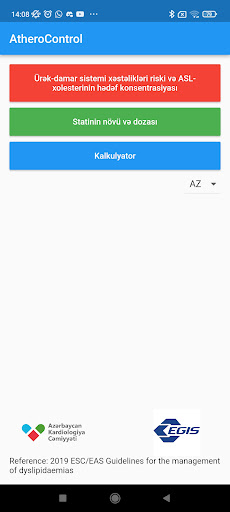 Android application Athero Control screenshort