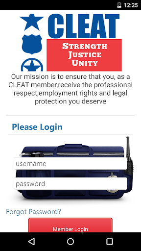 Android application CLEAT Tactical Bag screenshort