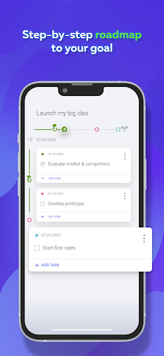 WinGo Plan: goals & projects Screen 3