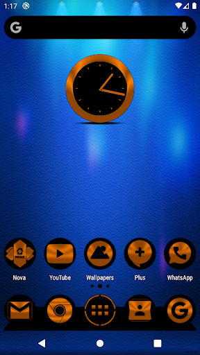 Android application Oreo Orange Icon Pack screenshort