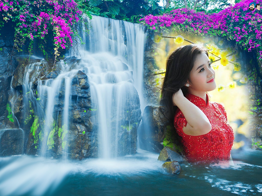 Android application Water Fall Frame (Photo) screenshort