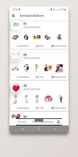 Wedding Stickers Screen 2