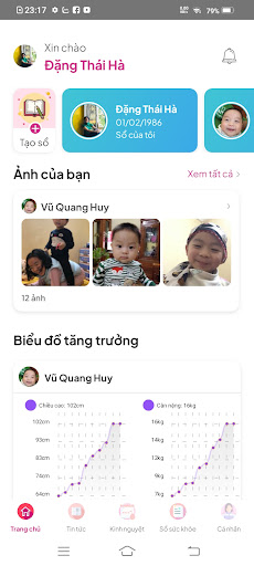 Android application Sổ Mẹ và Bé screenshort