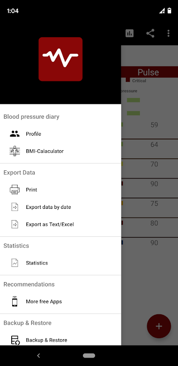 Blood pressure Diary App - 3.0 - (Android)