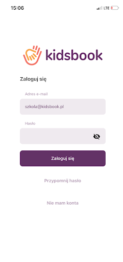 Android application Aplikacja i dziennik Kidsbook screenshort