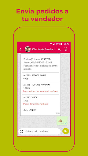 Android application Frutas Eloy screenshort