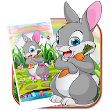 Cute Cartoon Rabbit Launcher Theme icon