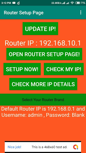 Android application WiFi Router Admin Setup screenshort