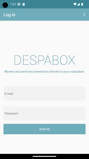 Android application DESPABOX screenshort