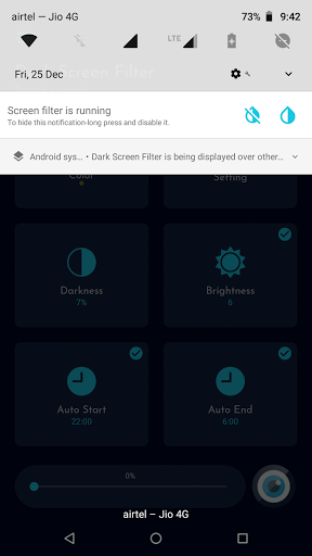 Dark screen filter Screen 3
