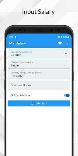 MY Income Tax Calculator Screen 2