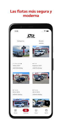 D&D Rent A Car Screen 2
