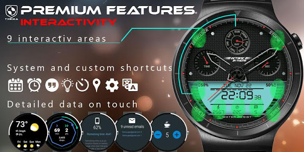 Octane Watch Face & Clock Widget Varies with device APK screenshots 5