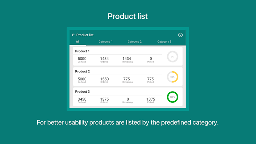 Android application Workpulse Picking screenshort