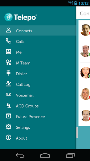 Android application Telepo screenshort