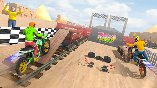 Android application US Bike Stunt Bike Racing Game screenshort