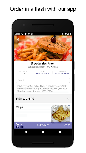 Android application Broadwater Fryer screenshort