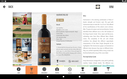 Android application Firriato Retail International screenshort