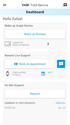 Android application VAM Field Service App screenshort