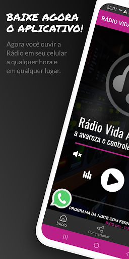 Android application Rádio Vida Angelândia screenshort