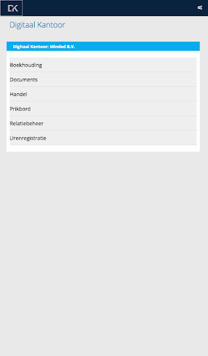 Android application Digitaal Kantoor screenshort