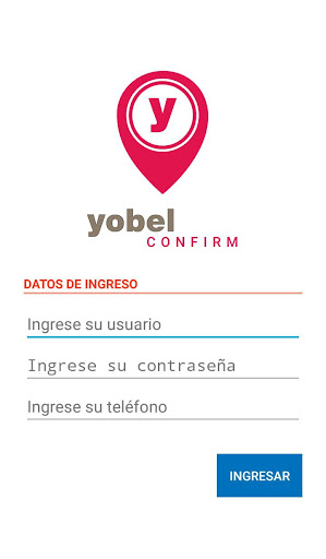 Android application Yobel Confirm screenshort