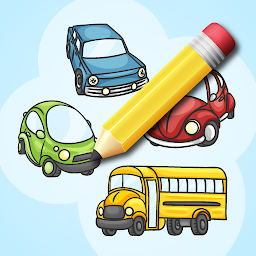 Icon image Draw Puzzle Vehicles for Kids