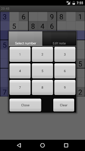 Sudoku - popular SUDOKU game Screenshot