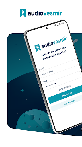 Android application AudioVesmír screenshort